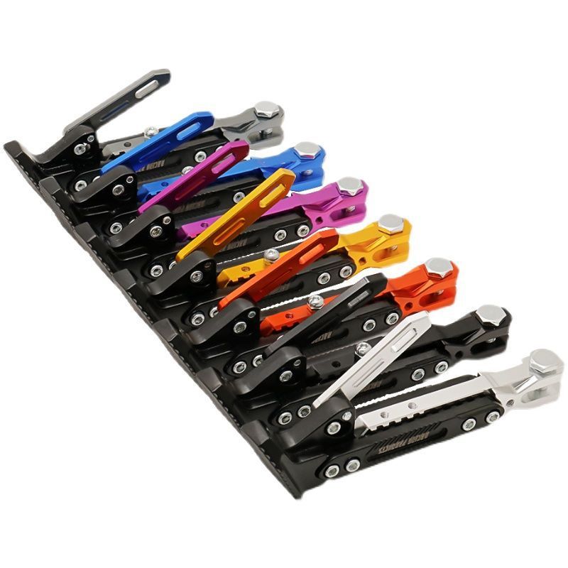 Cross-border electric car motorcycle suitable foot support modified aluminum alloy foot adjustable unilateral bracket accessories universal