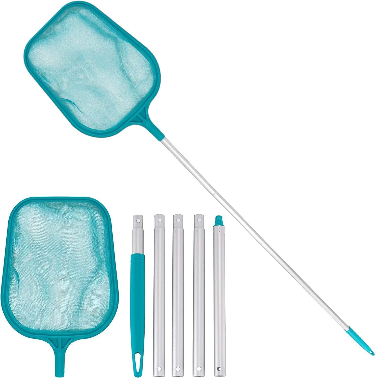 Swimming Pool Cleaning Accessories, Pool Leaves, Deep Water, Shallow Water, Leaf Net, Skimming Flat Net, Aluminum Alloy Rod Tube