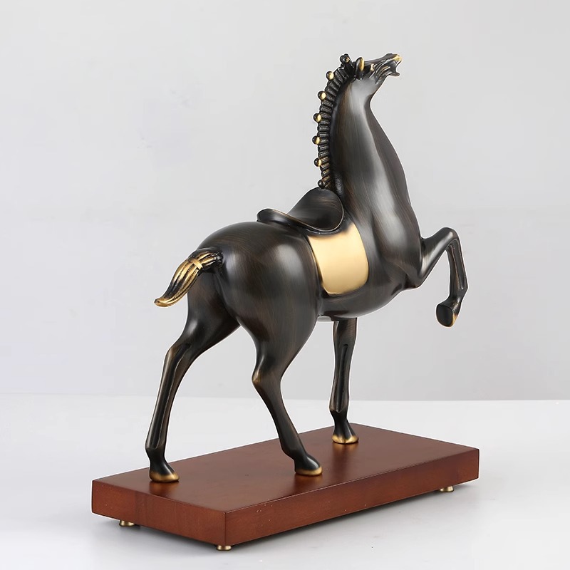 Bring in Wealth, All-copper Tangma Ornaments, Handmade High-end Crafts, Opening Gifts, Living Room, Study, Office Decoration Placement