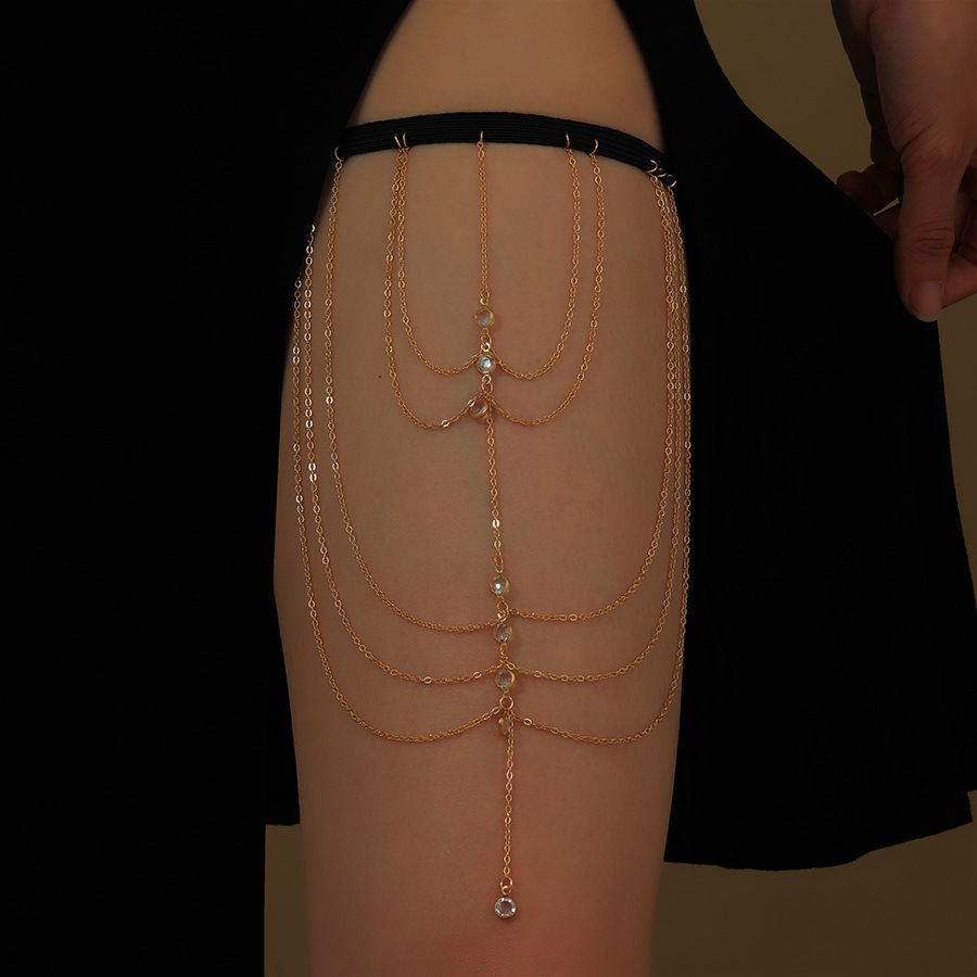 Европейский и американский стиль чистая бабочка с бахромой цепочка для ног женская сладкая модная многоуровневая цепочка звезда кольцо для ноги сексуальная цепочка для бедра