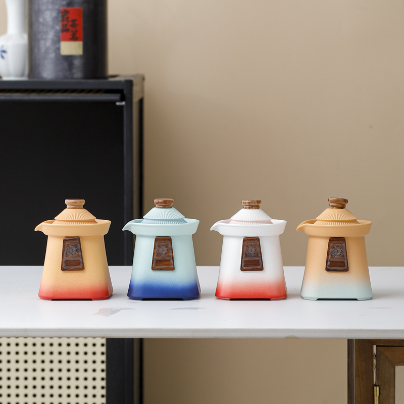 National Tide Forbidden City Cultural Creation Palace Style Travel Tea Set Small Set Express Cup Portable Outdoor Business Accompanying Gift