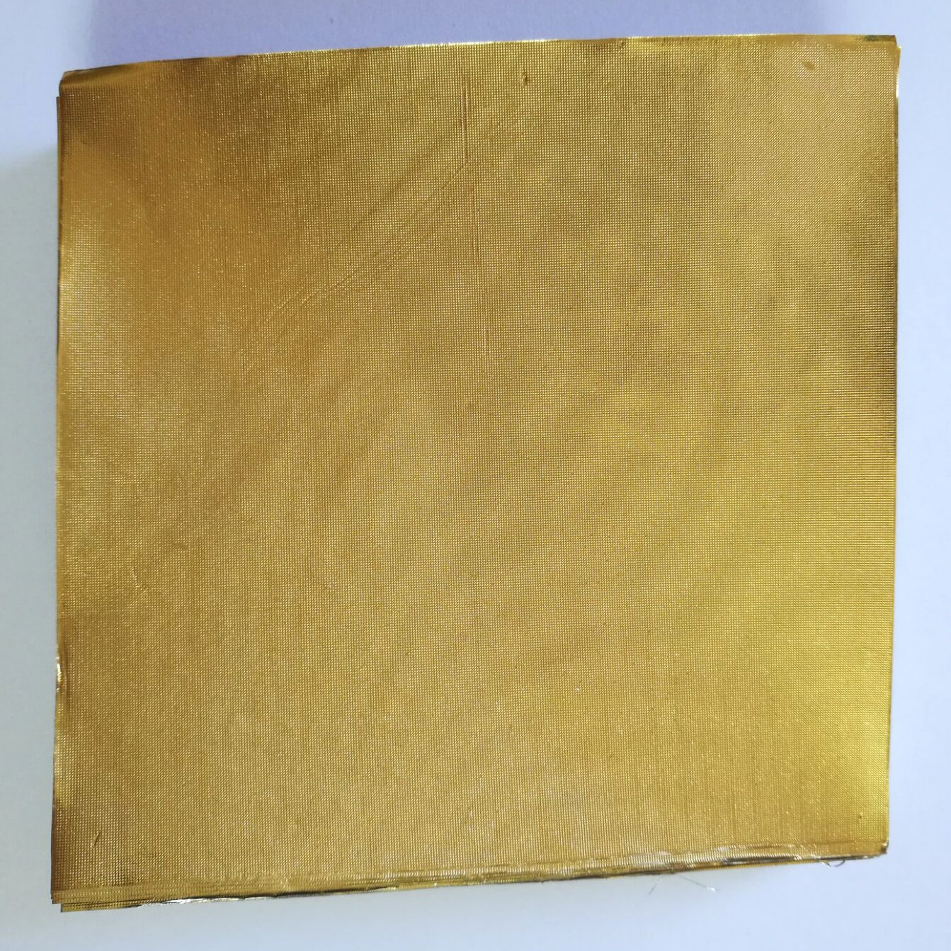10X10cm Golden Chocolate Tin Foil Aluminum Foil Wrapping Paper Sold from 100 Sheets