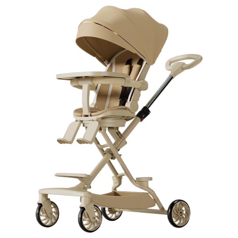 Baby stroller baby walking artifact newborn baby can sit and lie light foldable two-way landscape children's stroller