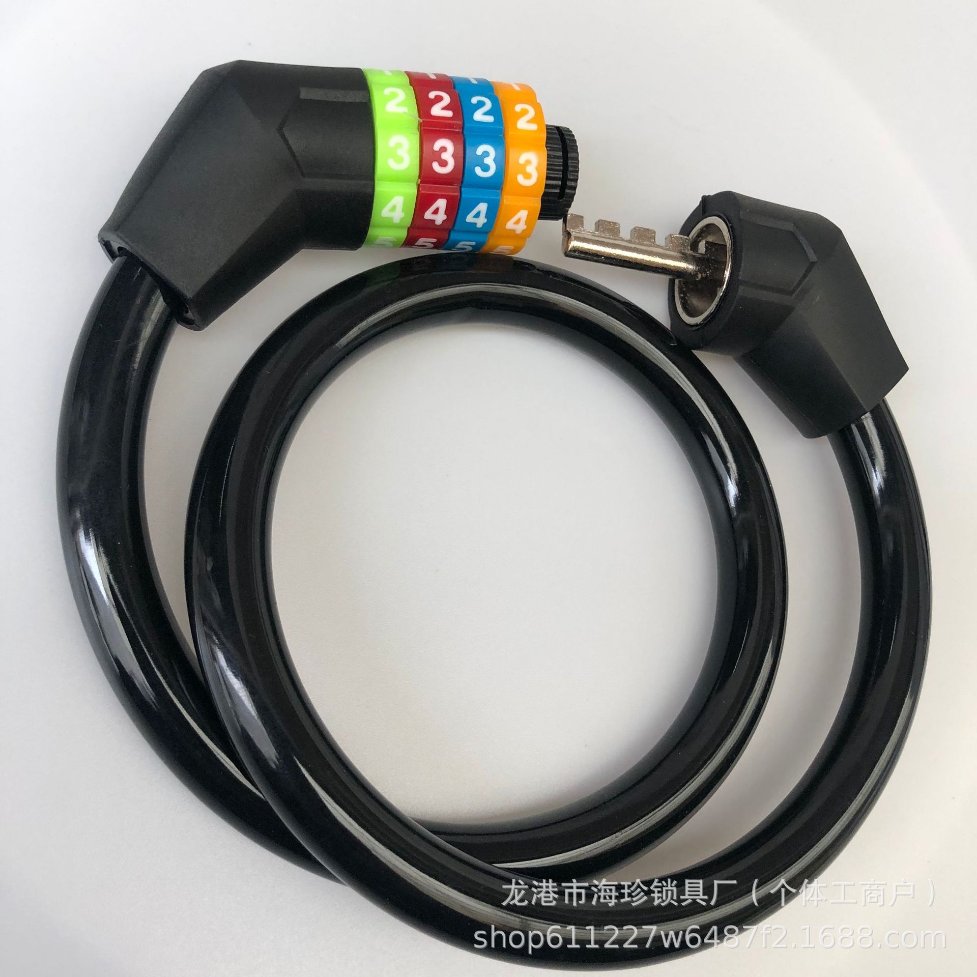 Bicycle password lock mountain bike cable lock color chain lock electric bike lock mountain bike password disc brake lock