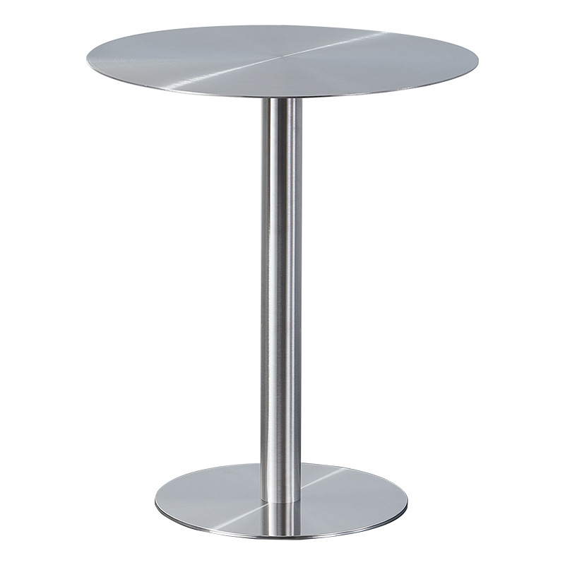 Internet Celebrous Milk Tea Shop Cafe Table Acrylic Dining Table and Chair Stainless Steel Small Round Table Square Table Industrial Style Solid Table