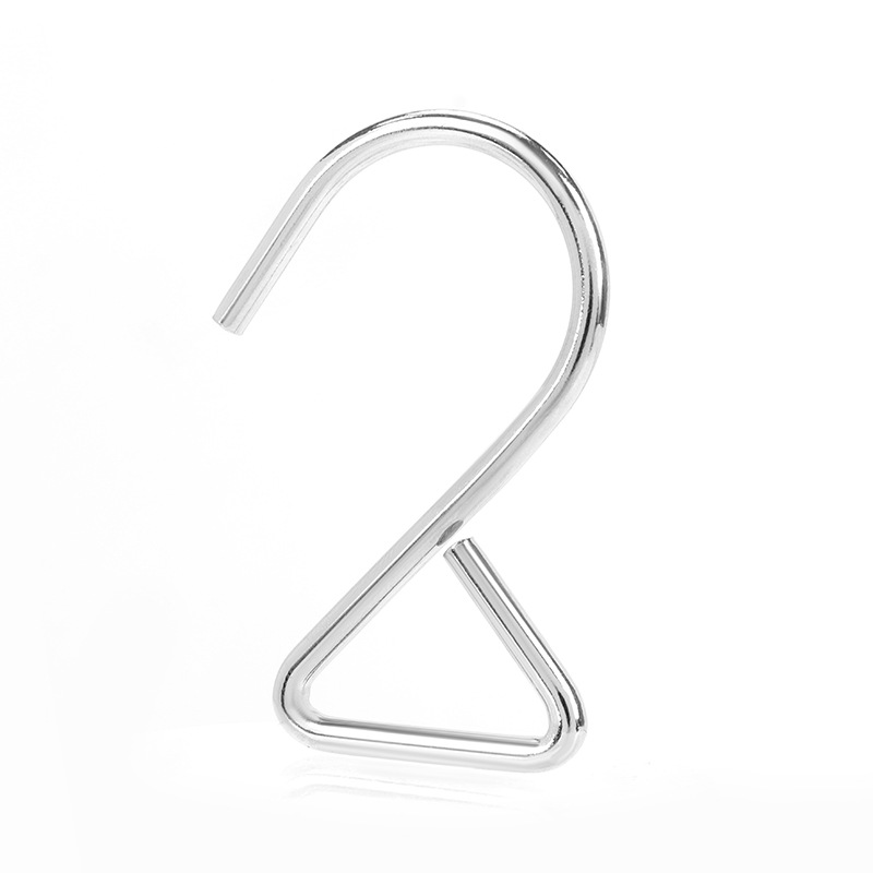 Cross-border Iron Metal Lat Color S-shaped Hook Supermarket Kitchen Clothes Metal Hook Galvanized Iron Hook Small Hook Nickel Plated