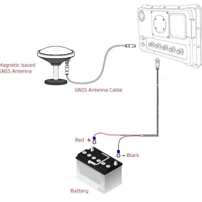 10inch Waterproof Android Operating System Global Positioning System Navigation Guidance 20cm Precision Gnss Agriculture