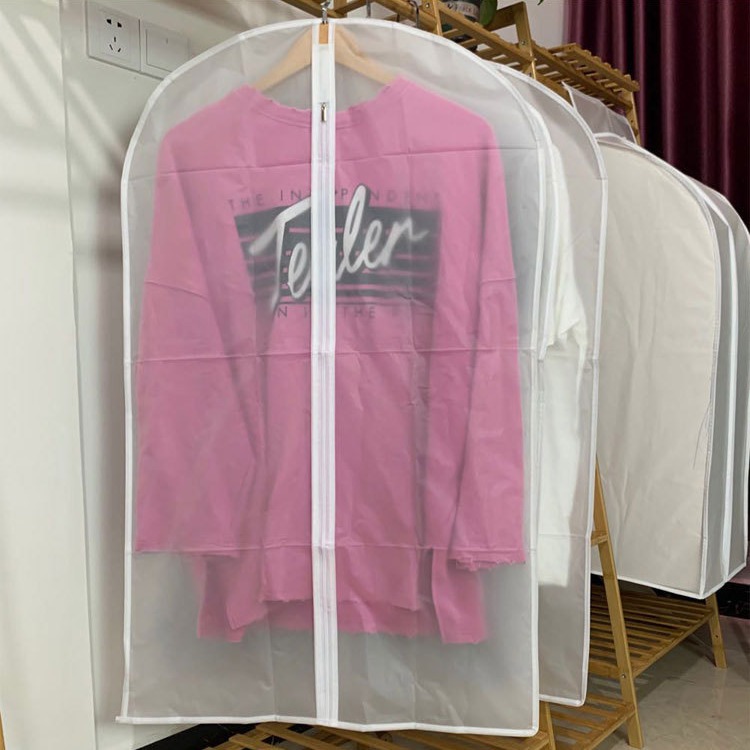 Чехол для одежды с карманом, чехол для костюма, чехол для хранения пуховиков, хозяйственный чехол для пальто