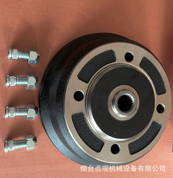 Задний тормозной барабан с болтами совместим с Kawasaki 41038-1336