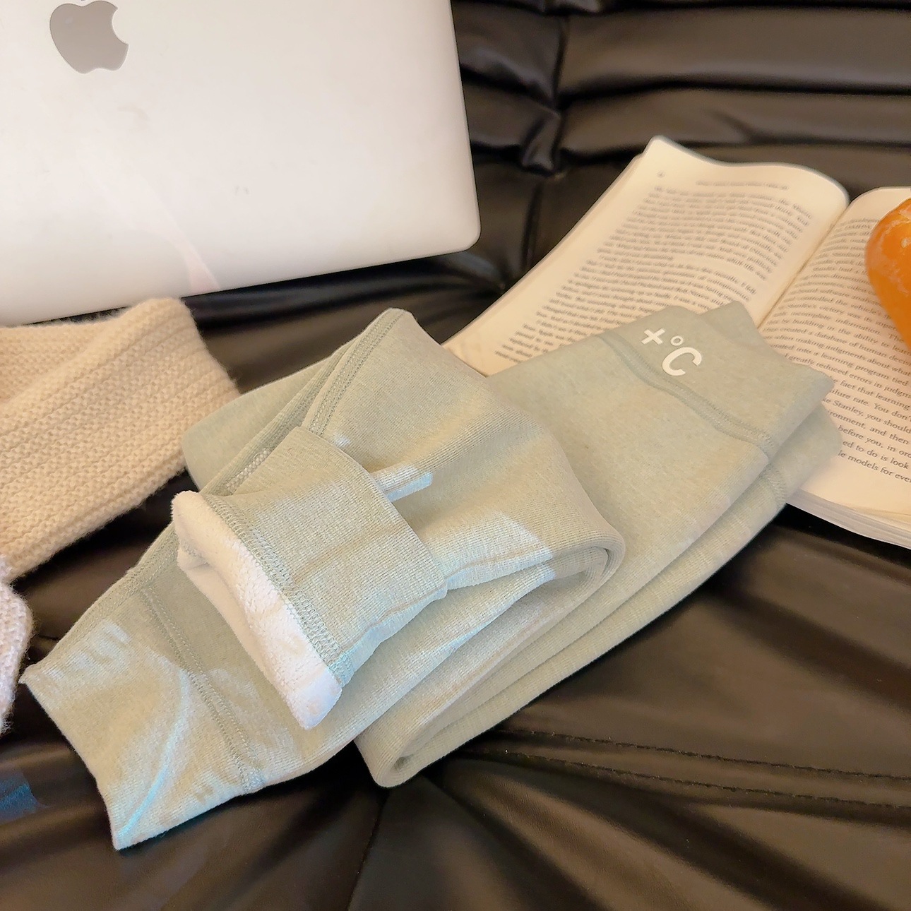 【520G】School Uniform Magic Seamless Thickened Fleece-Lined Wool Silk Ollie Fleece Thermal Pants for Older Children in Autumn and Winter