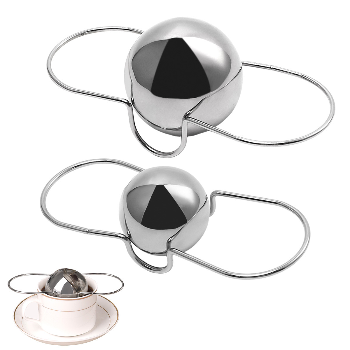 Кросс-бордерный холодный кофе шарик из нержавеющей стали с подставкой