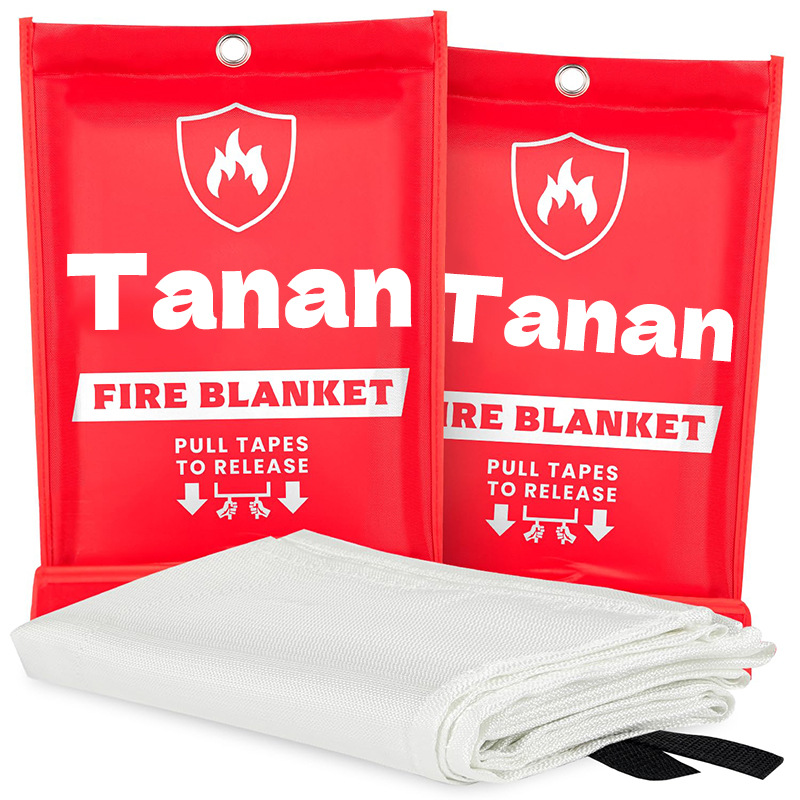 Пожарное одеяло из стекловолокна оптом, огнестойкое одеяло, экстренный выход, зарубежная торговля, популярное утолщенное пожарное одеяло