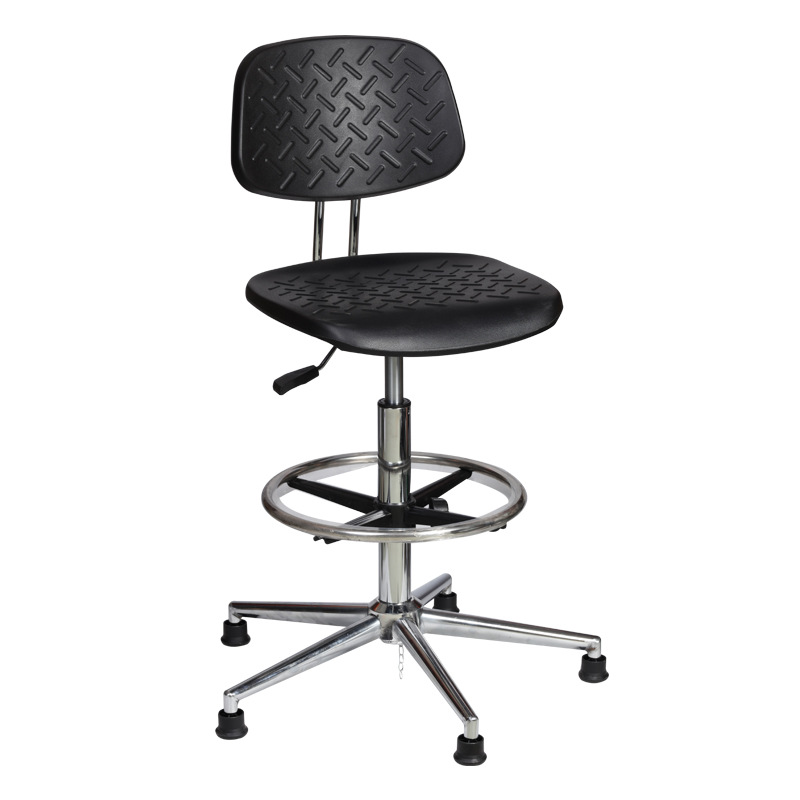 Long-sitting non-tired lifting chair sitting posture correction office rotating chair PU Foam back tube roller anti-static lifting chair