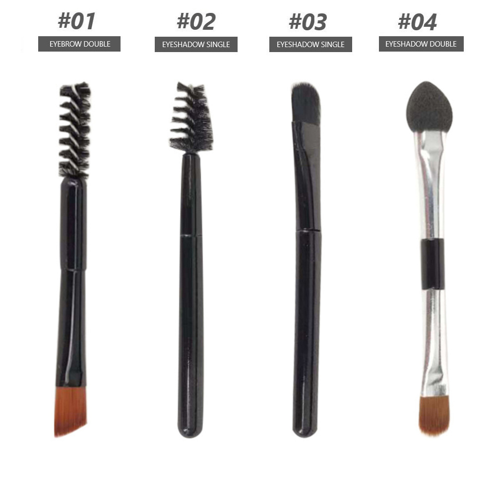 Мини-двусторонняя кисть для бровей, короткая портативная мягкая кисть, инструмент для макияжа бровей для начинающих, спиральная кисть для ресниц