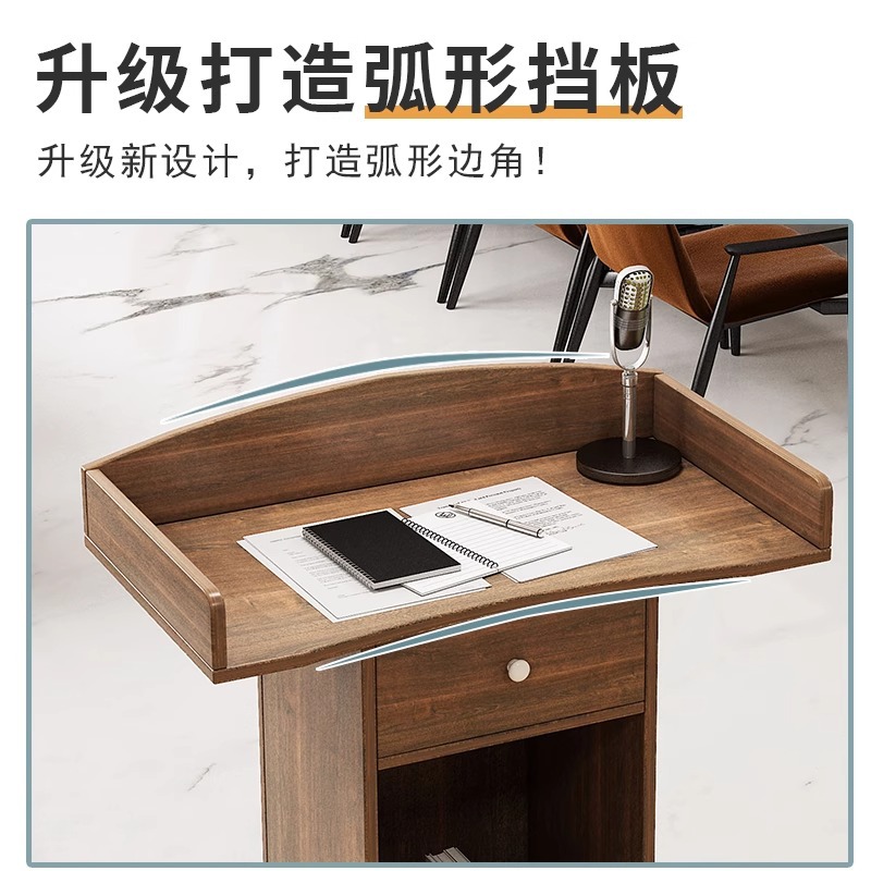 Speech Podium, Simple and Modern Welcome Desk, Reception Desk, Shopping Desk, Information Desk, Host Desk, Emcee Desk, Lecture Desk