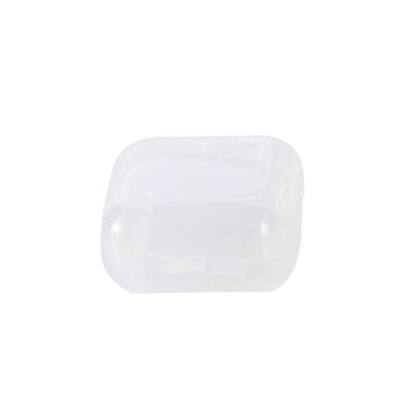Small Box Transparent Plastic Small Medicine Box Earrings Small Square Ring Jewelry Earplug Box U Disk Mobile Phone Card Storage Box