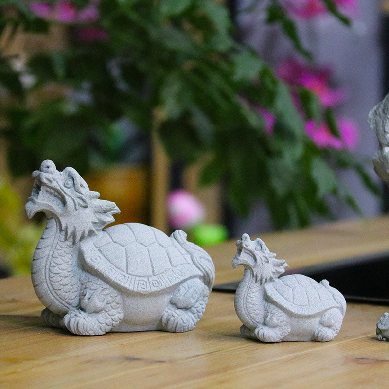 Imitation bluestone Swiss beast ornaments gardening fish tank micro landscape elephant small ornaments Chinese-style brave tortoise small decoration