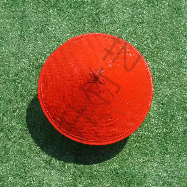 Source Manufacturer Colorful Bamboo Hat Farmer Bamboo Hat Tourist Industry Stage Props Lighting Kidsren's Painting Bamboo Hat