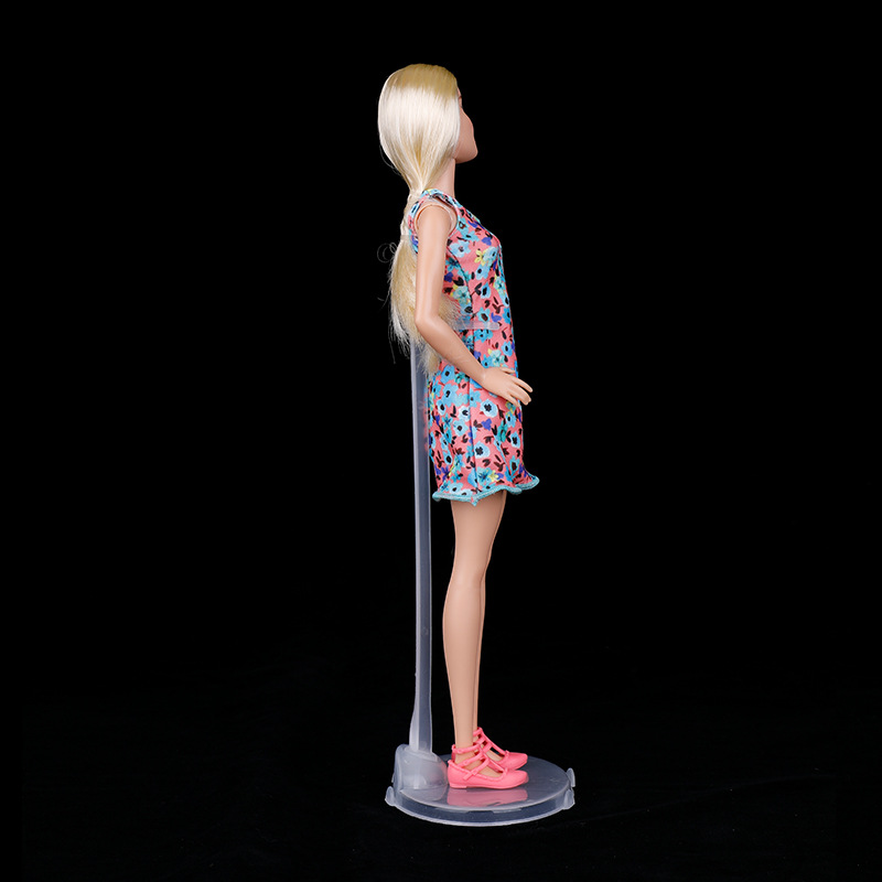 11.5 inch 30cm Barbie doll transparent PP plastic card waist standing stand adjustable bracket