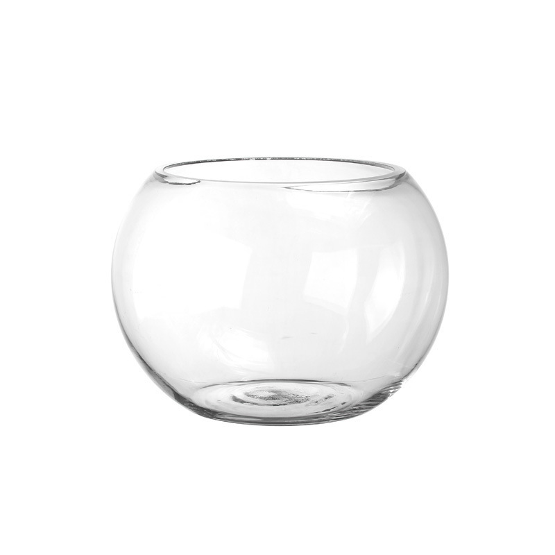 Micro landscape round spherical transparent living room ecological glass flowerpot small goldfish turtle jar wholesale hydroponic vase wholesale