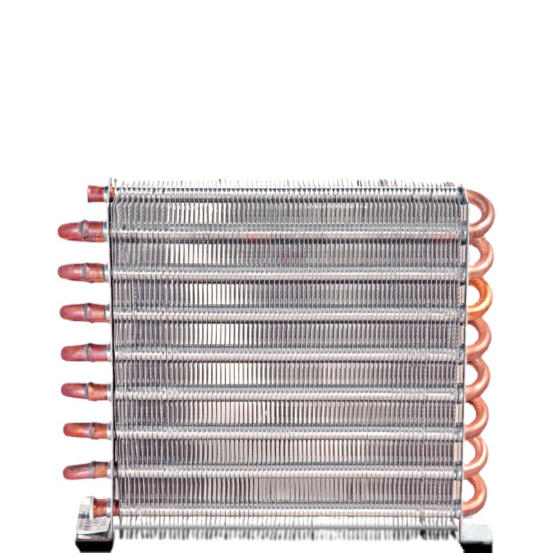 Воздушный охлаждаемый водяной охлаждаемый алюминиевый фин холодный выброс морозильник конденсатор испаритель медная трубка контур радиатор холодильной системы теплообмен