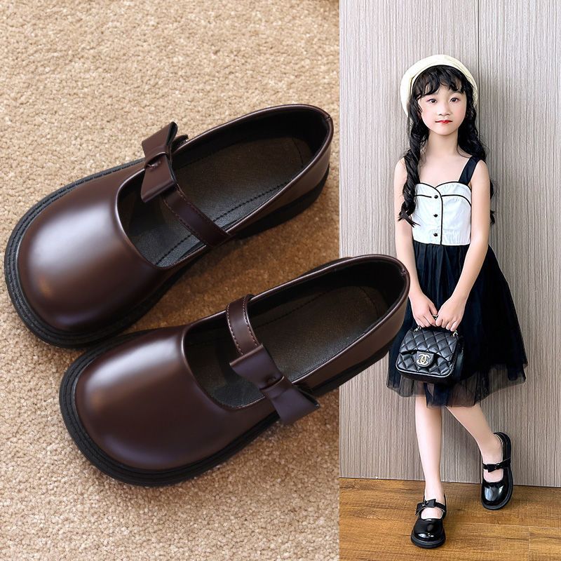 Girls' Leather Shoes Princess Shoes 2025 Spring New Children's Single Shoes for Girls Spring and Autumn Girls' Shoes Little Leather Shoes for Girls