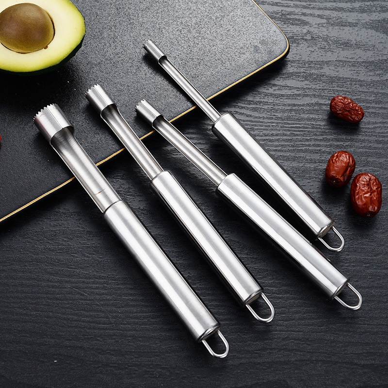 Устройство для удаления сердцевины из фруктов из нержавеющей стали 304, удаление сердцевины красного финика и яблока, кухонный инструмент для отделения мякоти