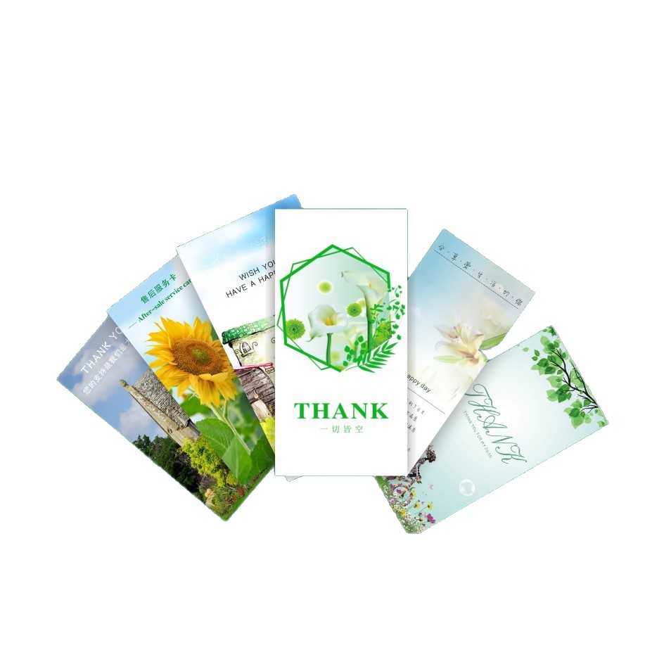 Printing After-Sales Card Production Takeout Card Scratch Card Thank You Letter Self-Adhesive Card Certificate Voucher Printing