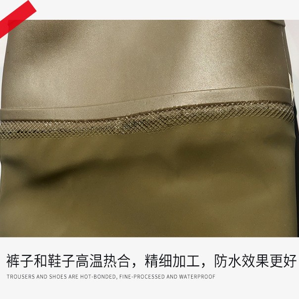 Factory Wholesale Waders Half-Length One-Piece Leather Fork Fishing Suit Fishing Suit Wading Pants Breathable One-Piece Drop Shipping a