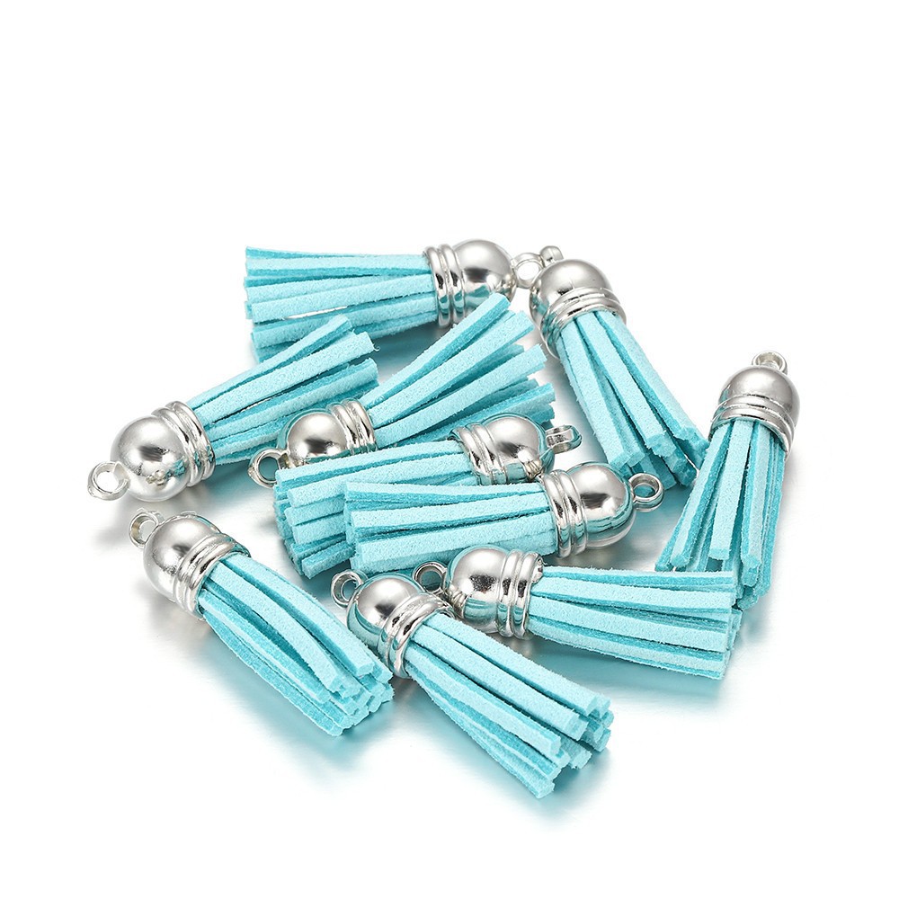 4cm Korean velvet small tassel White K hat head diy jewelry accessories clothing accessories keychain pendant leather pendant