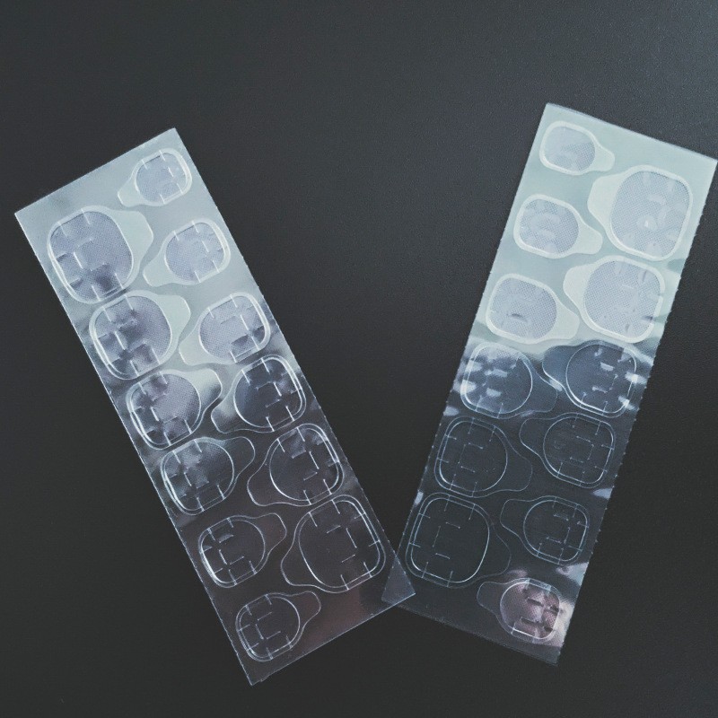 Manicure Wearable Nail Polish Special Waterproof Strong Transparent Invisible Double-Sided Sticker Pink Jelly Double-Sided Tape Jelly Glue