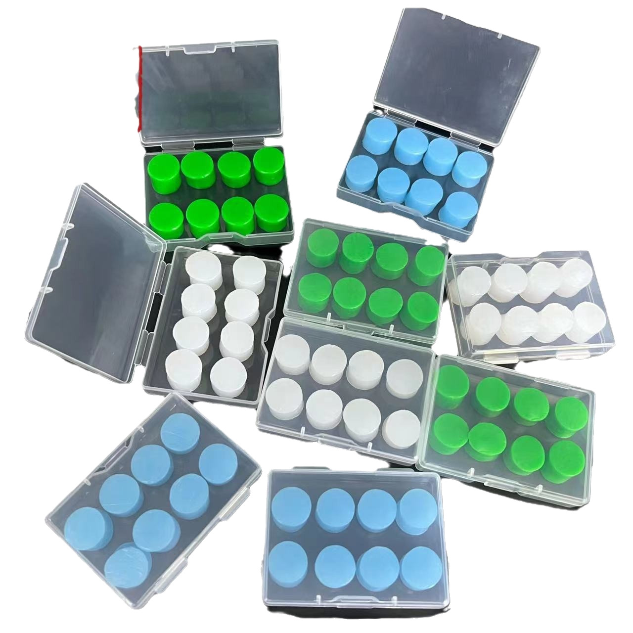 Factory direct silicone mud earplugs 2.5g soft silicone plastic earplugs waterproof anti-noise noise reduction 8 12