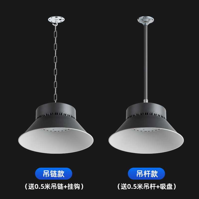 Shijunhuatai Full-Power Waterproof Fin-Type Industrial and Mining Lamp, Ultra-Bright for Basketball Courts, Factories, Warehouses, Led Explosion-Proof High-Power