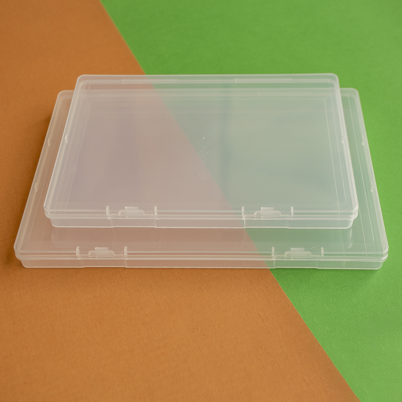 Foreign trade 1.8cm cross-border plastic packing box PP jewelry parts square box Amazon flat box transparent transparent rectangular