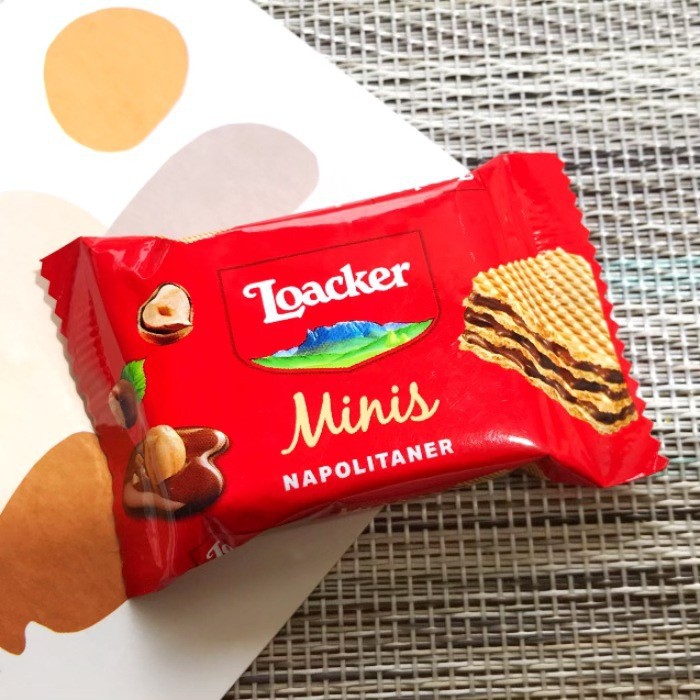Loacker Italian Laijia Wafer Pouch Wedding Candy Biscuits Snacks 10g Hazelnut Vanilla Chocolate
