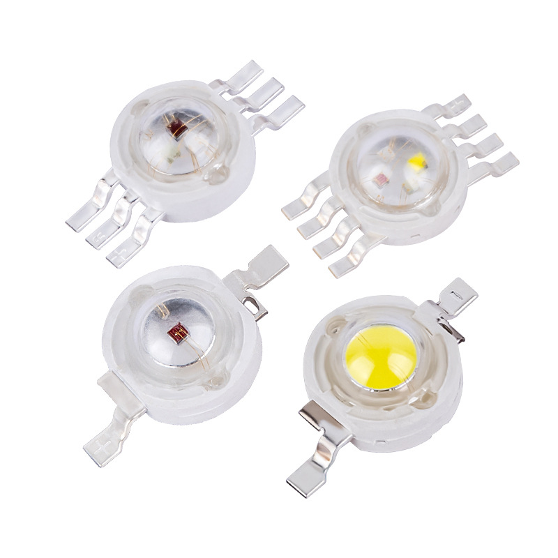 1W High-Power Led Lamp Beads Red Light Blue Light Green Light Yellow Light White Light Warm Light 3W Imitation Lumen Light Source Led Lamp