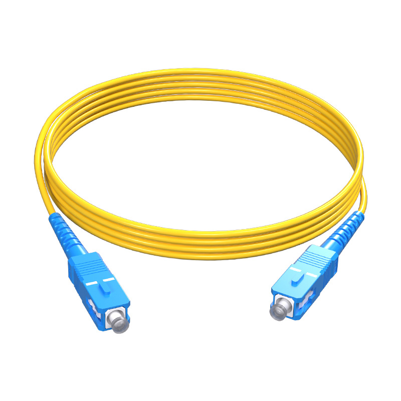 Rihai Kexin Factory Direct Sales Sc-Sc Fiber Optic Jumper Single-Mode Single-Core Square to Square Telecom-Grade Sc-Fc-Lc-S