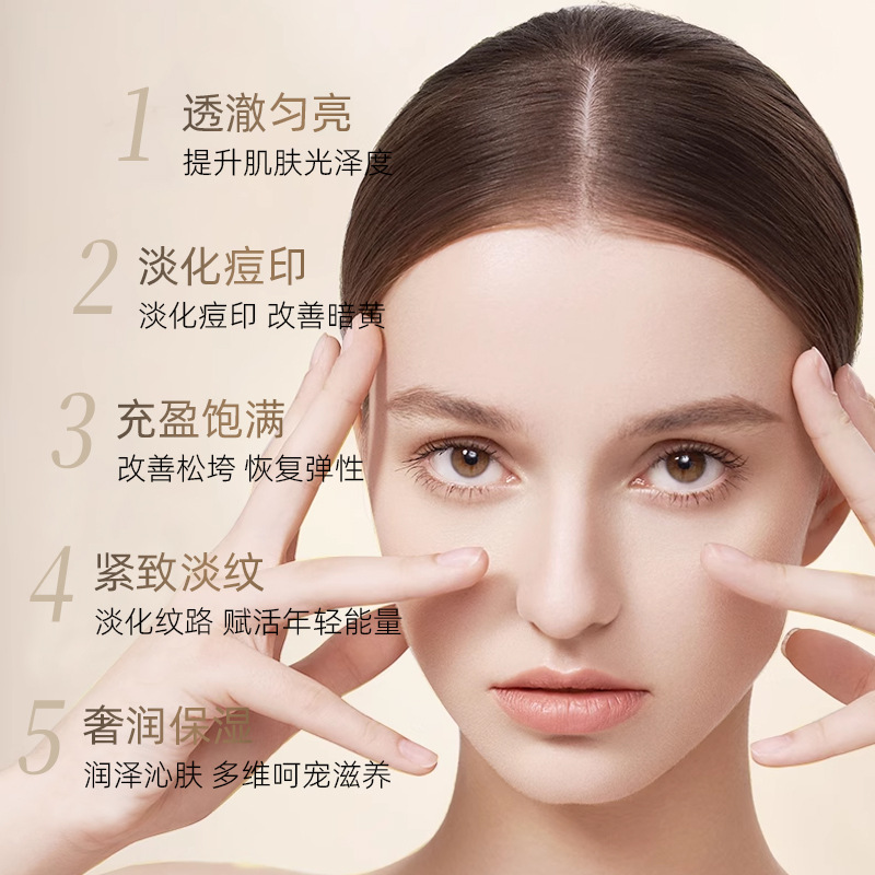 Fairy Lady Cream Nourishes Skin, Shrinks Pores, Conceals Blemishes, Brightens Skin Tone, and Nourishes All-In-One Lazy Makeup Cream