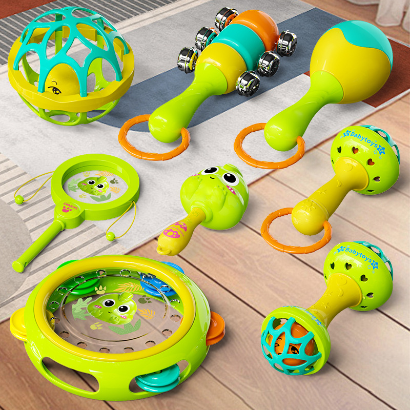 Dinosaur Rattle Baby Toy Hand Rattle Rattle Sand Hammer Rattle Baby 0-12 Months Early Education Soothing Toy