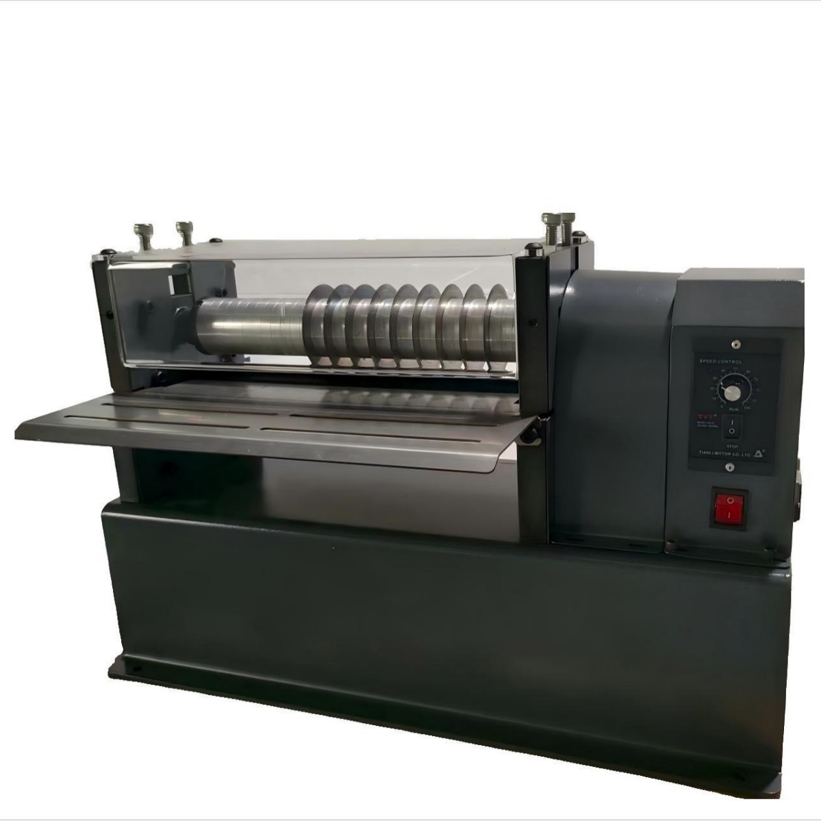 Factory Customized Leather Cutting Machine Semi-Automatic Slitting Machine Round Knife Slitting Machine Roller Cutting Machine Leather Slitting Machine