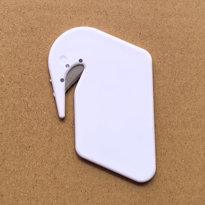 Популярный рекламный пластиковый нож для пленки, нож для открытия писем из нержавеющей стали, резак для бумаги, овальный нож для открытия, пластиковый нож для обоев