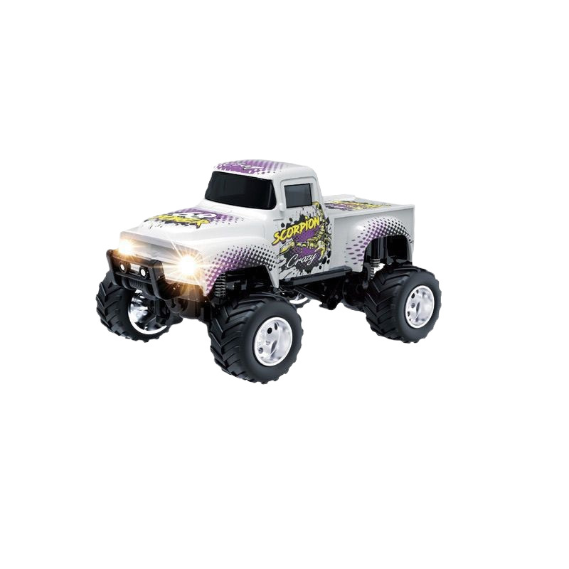 Cross-Border New Product Bigfoot Little Monster Remote Control Car Children's Remote Control Racing Light Boy Birthday Gift Off-Road Vehicle