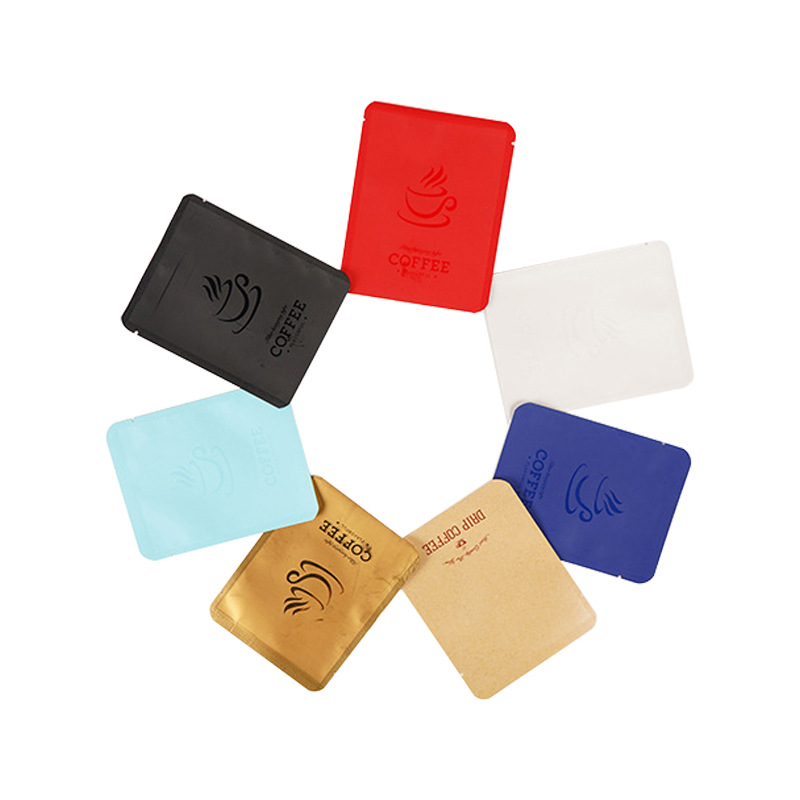 Yan Jie Flying Saucer Coffee Filter Paper Aluminum Foil Bag, Aluminized Yin-Yang Semi-Transparent Three-Side Sealing Coffee Powder Filter Outer Packaging Bag