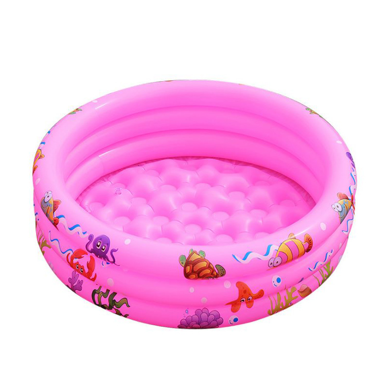 Children's swimming pool home play pool children's swimming pool inflatable round fishing pool ocean ball pool double fish ball pool