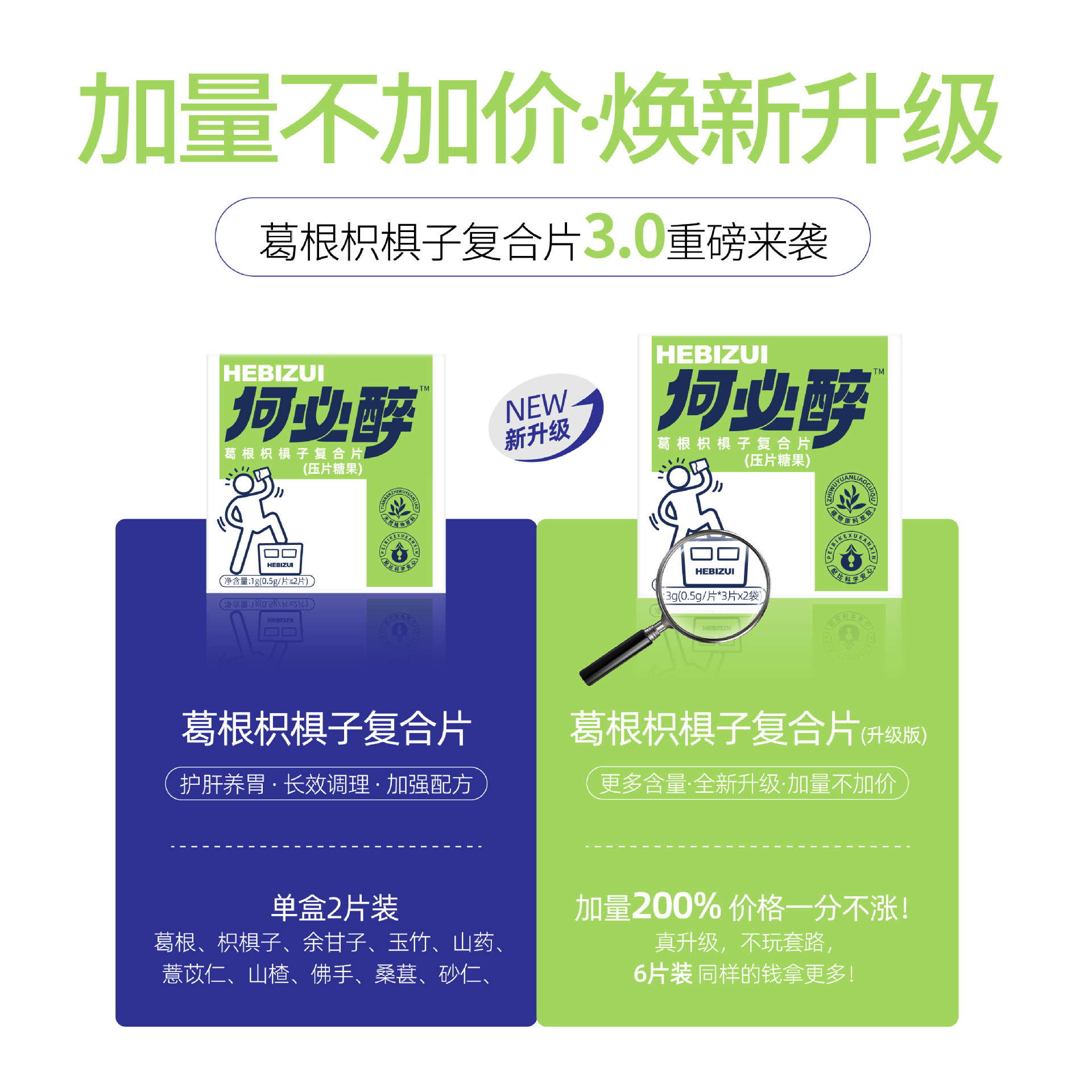 【Qrk】Composite Tablets |   Factory Direct Supply Hangover Tablets He Bizui Hangover Artifact Wine Bureau Entertainment