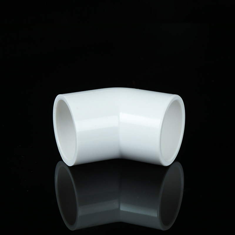 Pvc Water Supply 45 Degree Elbow Straight Bend Half Bend Water Pipe Joint Thickeneded White Gray Blue Plastic Pipe Fittings Wholesale