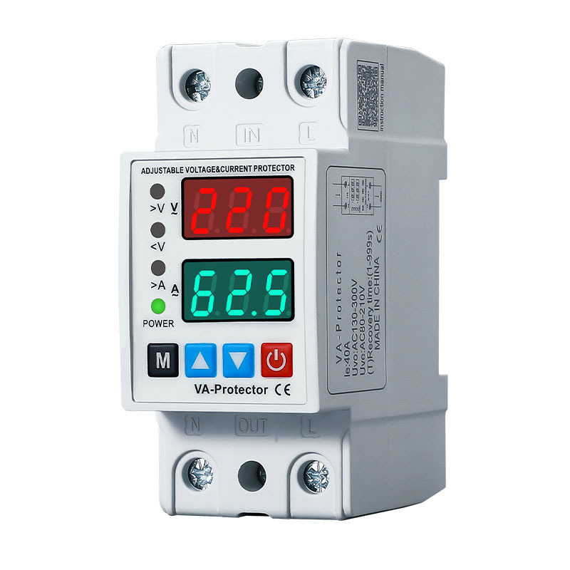 Yilong Overvoltage and Undervoltage Overcurrent Protector 220V Adjustable 2P40A63A Automatic Heavy Switching Power Supply Anti-Leakage Digital Display