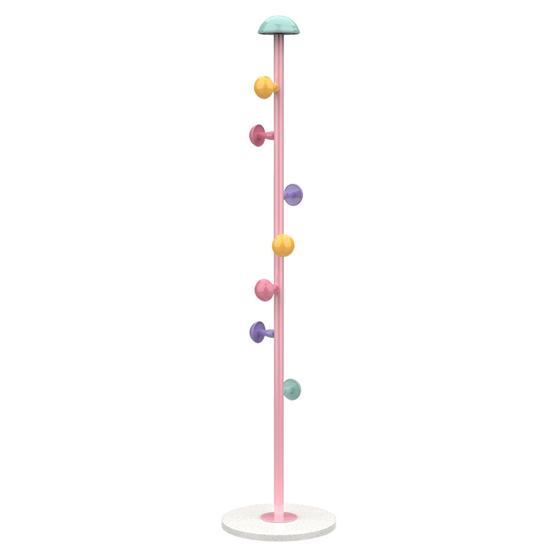 Modern Simple Kidsren's Colorful Coat Rack Household Floor Hanging Clothes Rack Small Mushroom Coat Rack Wholesale (30)