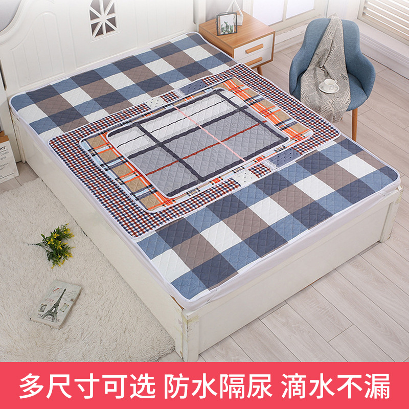 Diaper Mat for the Elderly Waterproof Washable Queen Size Bed Care Mat Auntie Mattress Menstrual Mat Ultrasonic Pressure Line Urine Mat