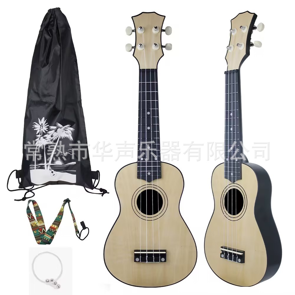 Wholesale Purchase Plastic Ukulele 21inch Basswood Strap Bag Strap Accessories Set Beginner Small Guitar